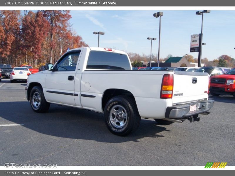 Summit White / Graphite 2002 GMC Sierra 1500 SL Regular Cab