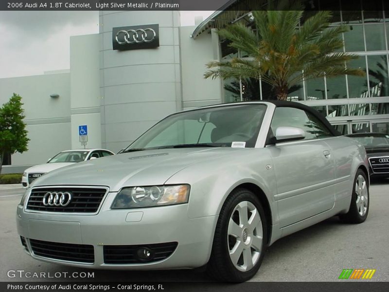 Light Silver Metallic / Platinum 2006 Audi A4 1.8T Cabriolet