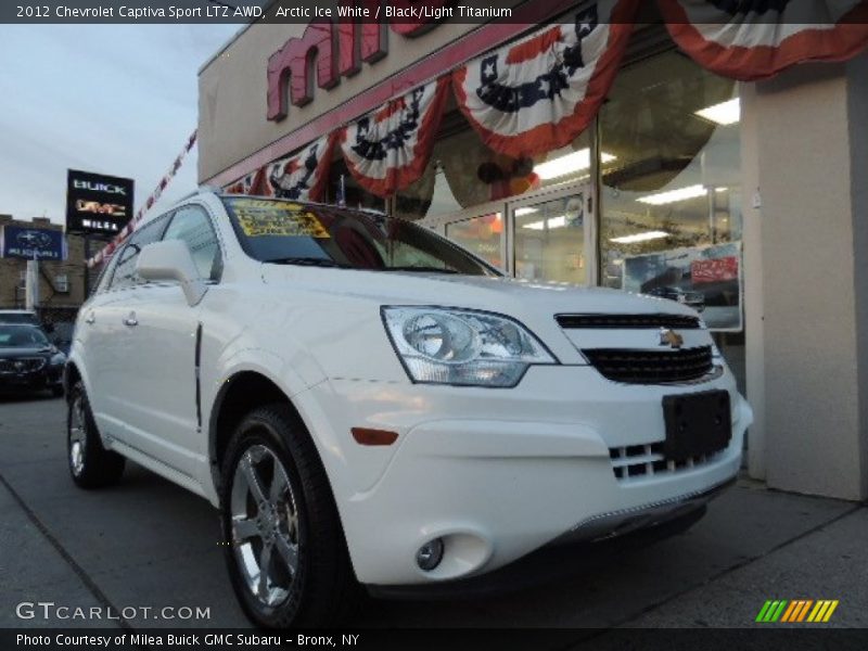 Arctic Ice White / Black/Light Titanium 2012 Chevrolet Captiva Sport LTZ AWD