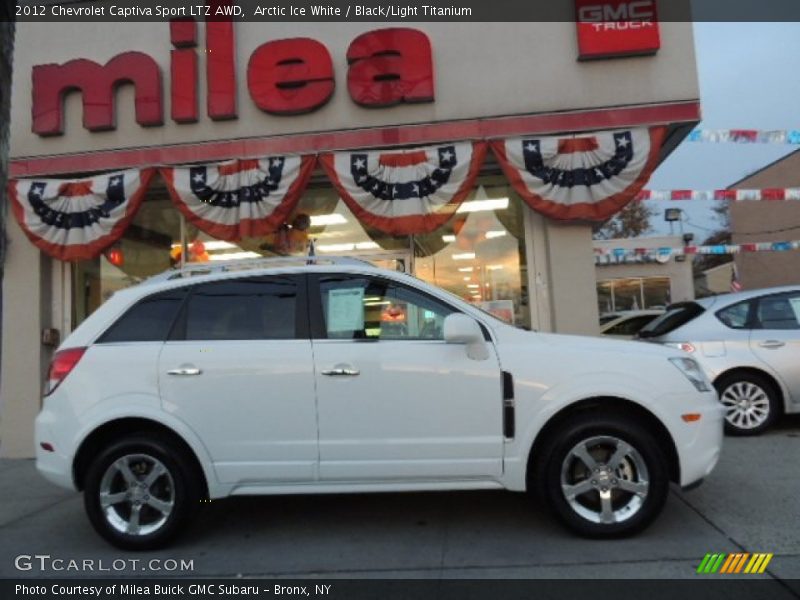 Arctic Ice White / Black/Light Titanium 2012 Chevrolet Captiva Sport LTZ AWD