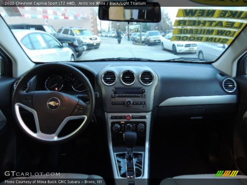 Arctic Ice White / Black/Light Titanium 2012 Chevrolet Captiva Sport LTZ AWD