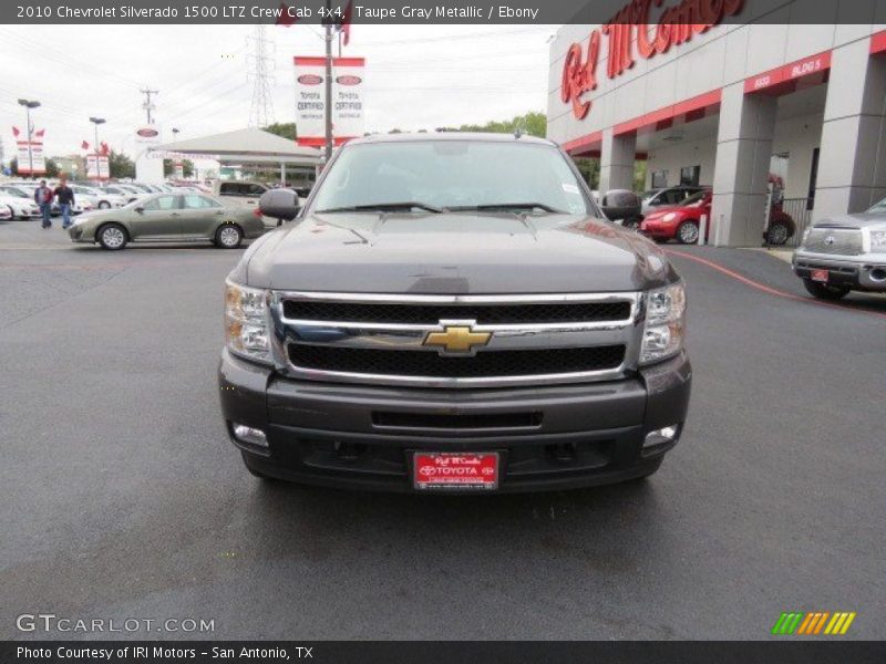 Taupe Gray Metallic / Ebony 2010 Chevrolet Silverado 1500 LTZ Crew Cab 4x4