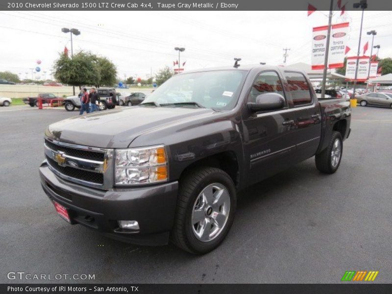 Taupe Gray Metallic / Ebony 2010 Chevrolet Silverado 1500 LTZ Crew Cab 4x4
