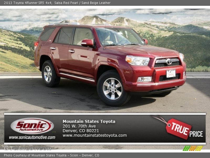 Salsa Red Pearl / Sand Beige Leather 2013 Toyota 4Runner SR5 4x4