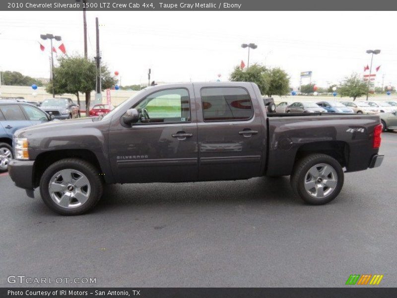 Taupe Gray Metallic / Ebony 2010 Chevrolet Silverado 1500 LTZ Crew Cab 4x4