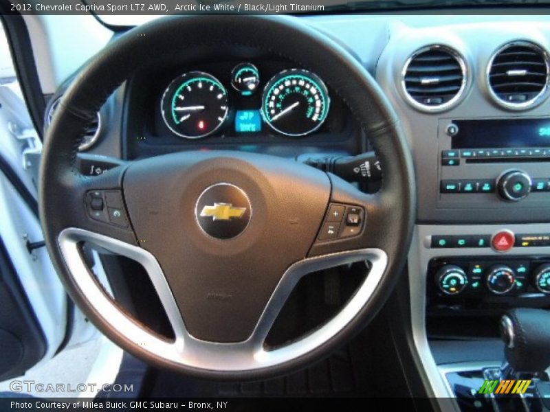 Arctic Ice White / Black/Light Titanium 2012 Chevrolet Captiva Sport LTZ AWD