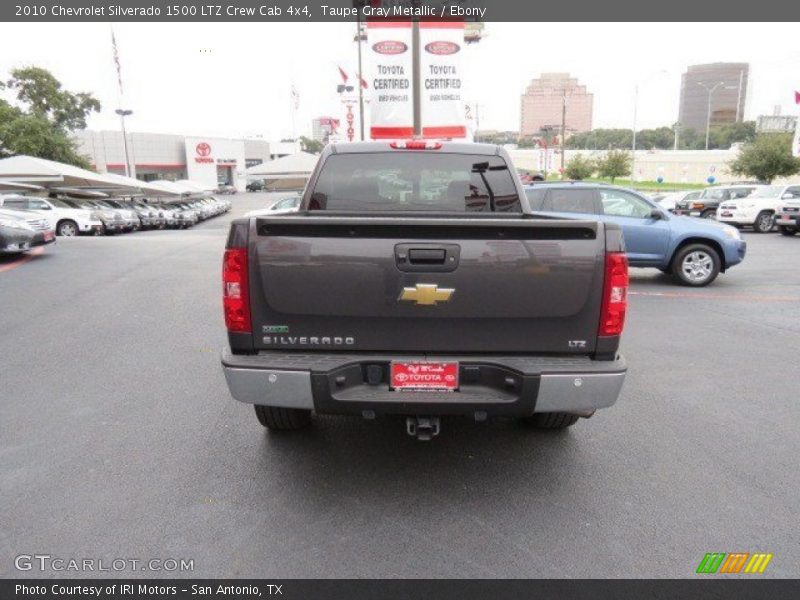 Taupe Gray Metallic / Ebony 2010 Chevrolet Silverado 1500 LTZ Crew Cab 4x4