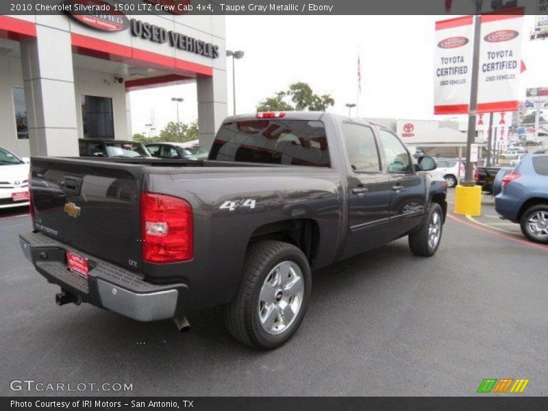 Taupe Gray Metallic / Ebony 2010 Chevrolet Silverado 1500 LTZ Crew Cab 4x4
