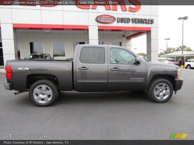 Taupe Gray Metallic / Ebony 2010 Chevrolet Silverado 1500 LTZ Crew Cab 4x4