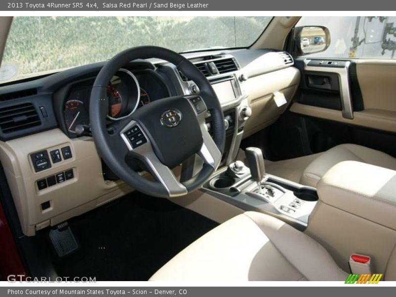 Salsa Red Pearl / Sand Beige Leather 2013 Toyota 4Runner SR5 4x4