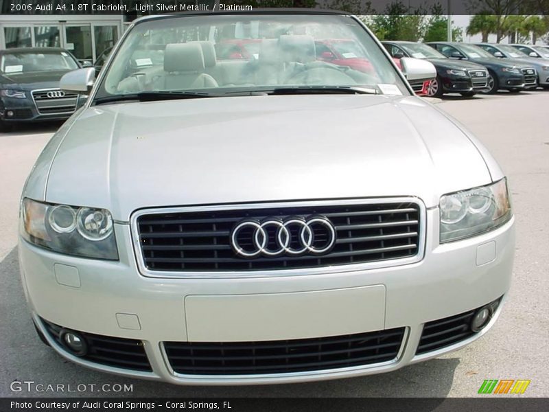 Light Silver Metallic / Platinum 2006 Audi A4 1.8T Cabriolet
