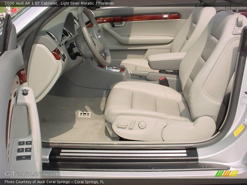 Light Silver Metallic / Platinum 2006 Audi A4 1.8T Cabriolet