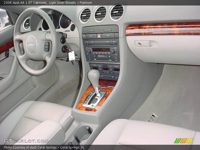 Light Silver Metallic / Platinum 2006 Audi A4 1.8T Cabriolet