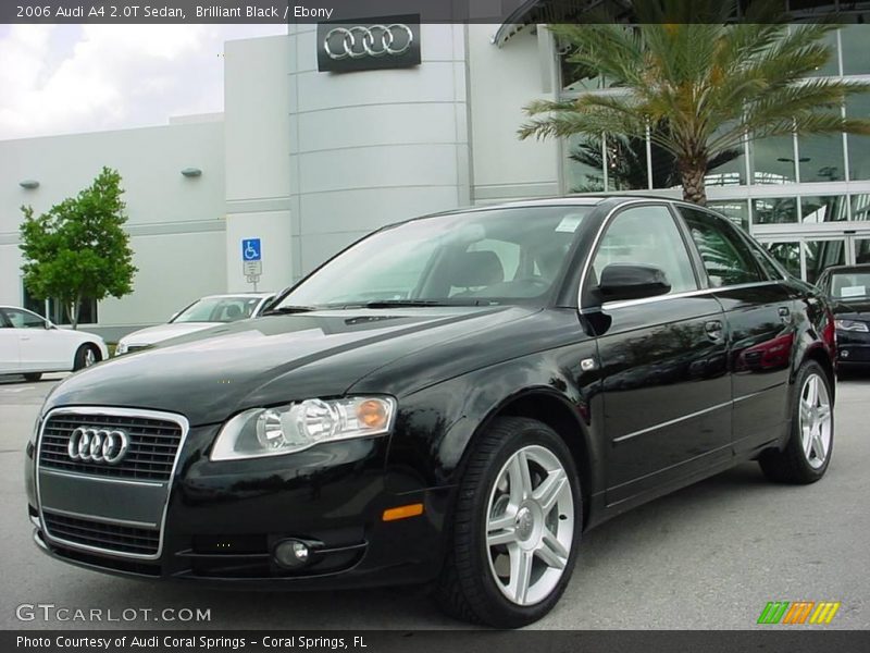Brilliant Black / Ebony 2006 Audi A4 2.0T Sedan