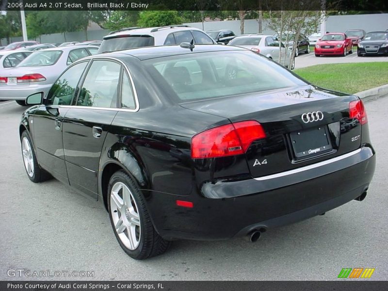 Brilliant Black / Ebony 2006 Audi A4 2.0T Sedan