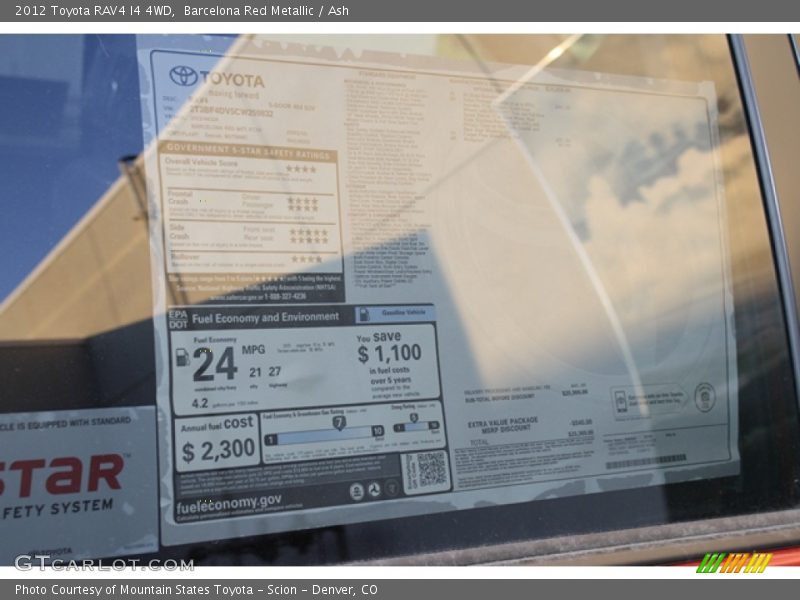 Barcelona Red Metallic / Ash 2012 Toyota RAV4 I4 4WD