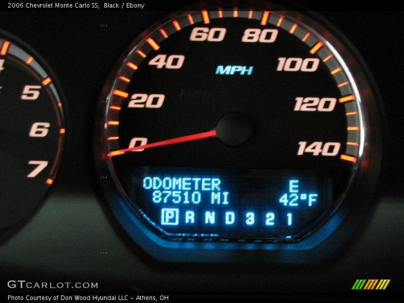 Black / Ebony 2006 Chevrolet Monte Carlo SS