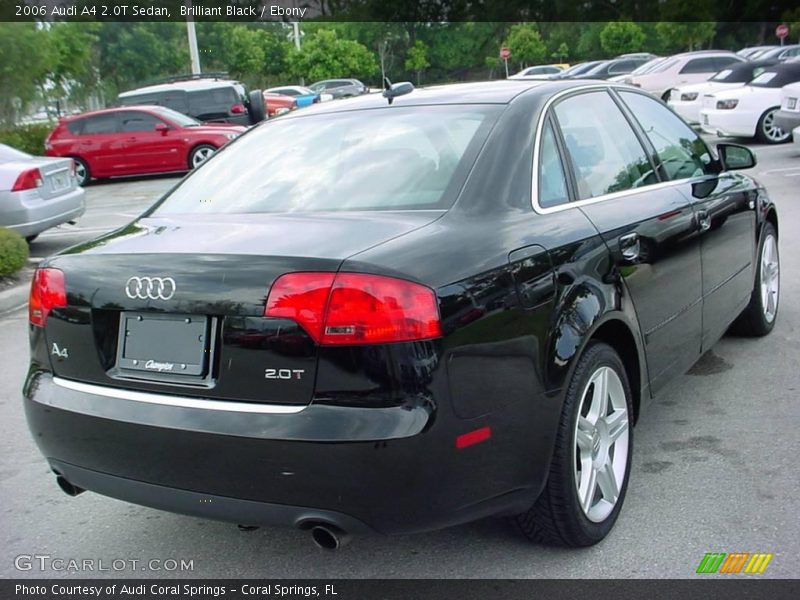 Brilliant Black / Ebony 2006 Audi A4 2.0T Sedan