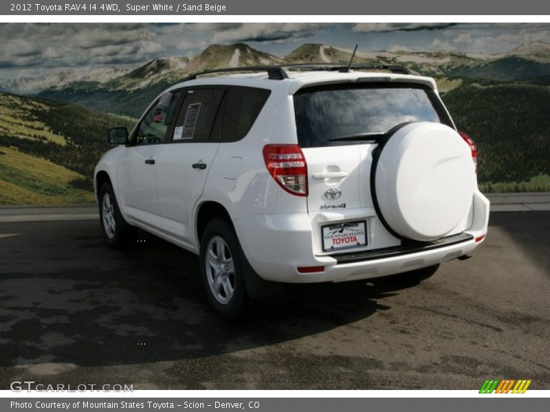 Super White / Sand Beige 2012 Toyota RAV4 I4 4WD