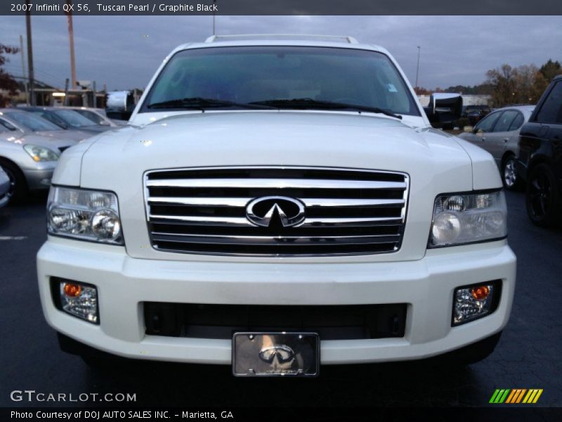 Tuscan Pearl / Graphite Black 2007 Infiniti QX 56