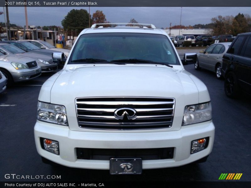 Tuscan Pearl / Graphite Black 2007 Infiniti QX 56
