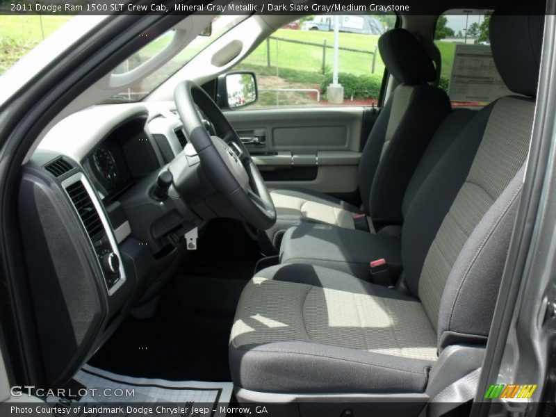 Mineral Gray Metallic / Dark Slate Gray/Medium Graystone 2011 Dodge Ram 1500 SLT Crew Cab