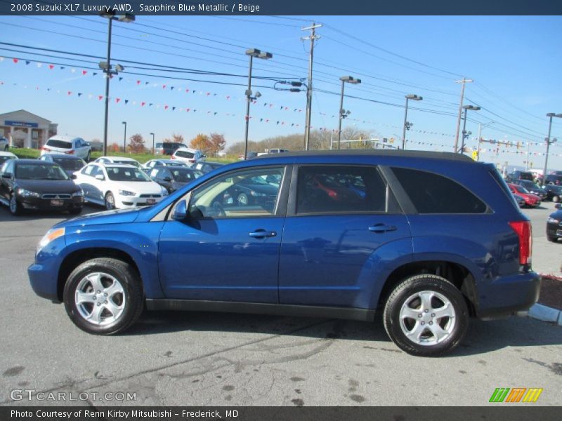 Sapphire Blue Metallic / Beige 2008 Suzuki XL7 Luxury AWD