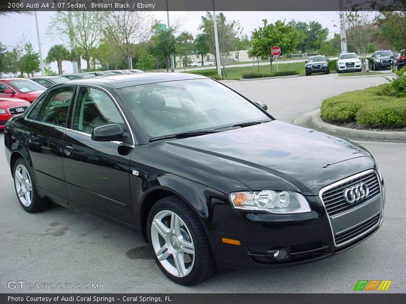 Brilliant Black / Ebony 2006 Audi A4 2.0T Sedan
