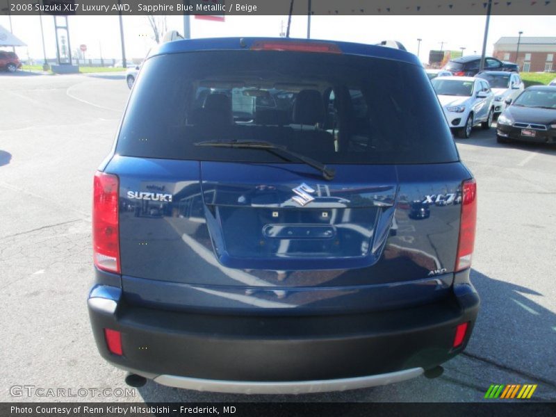 Sapphire Blue Metallic / Beige 2008 Suzuki XL7 Luxury AWD
