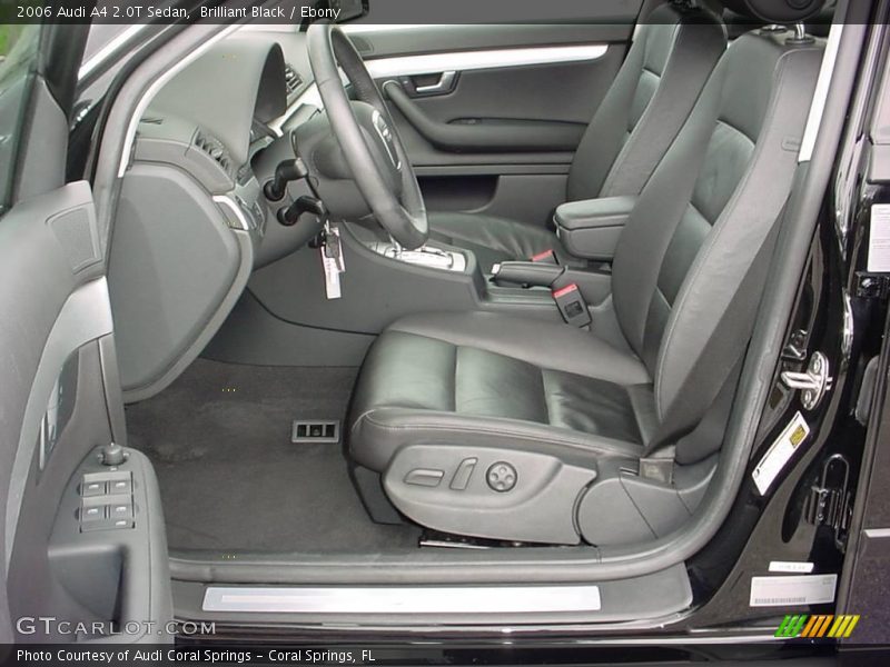 Brilliant Black / Ebony 2006 Audi A4 2.0T Sedan