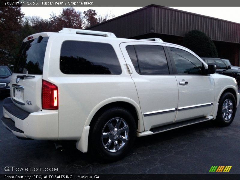 Tuscan Pearl / Graphite Black 2007 Infiniti QX 56