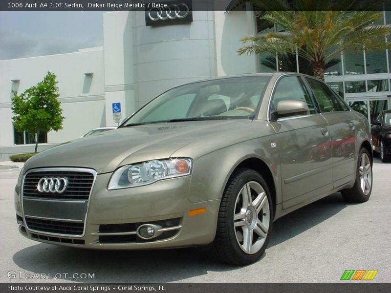 Dakar Beige Metallic / Beige 2006 Audi A4 2.0T Sedan