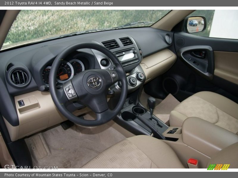 Sandy Beach Metallic / Sand Beige 2012 Toyota RAV4 I4 4WD
