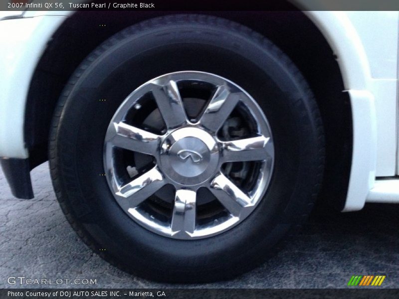 Tuscan Pearl / Graphite Black 2007 Infiniti QX 56