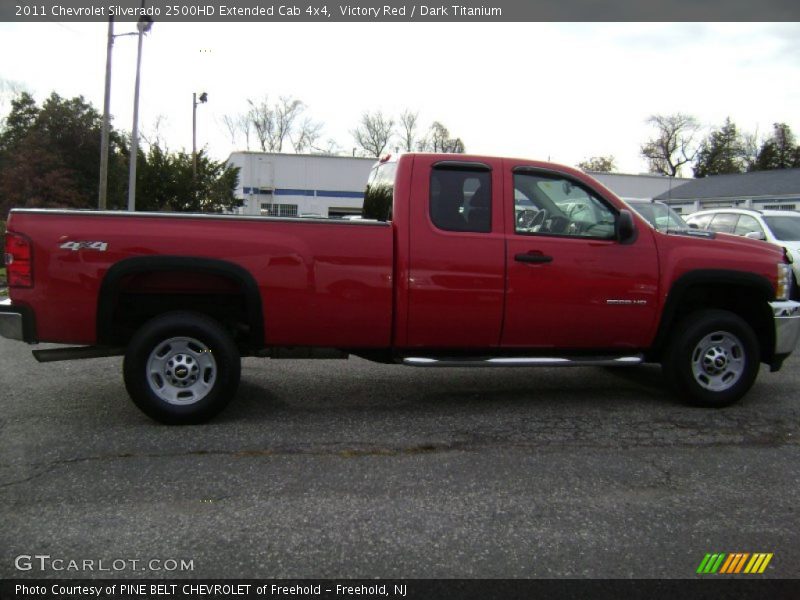 Victory Red / Dark Titanium 2011 Chevrolet Silverado 2500HD Extended Cab 4x4