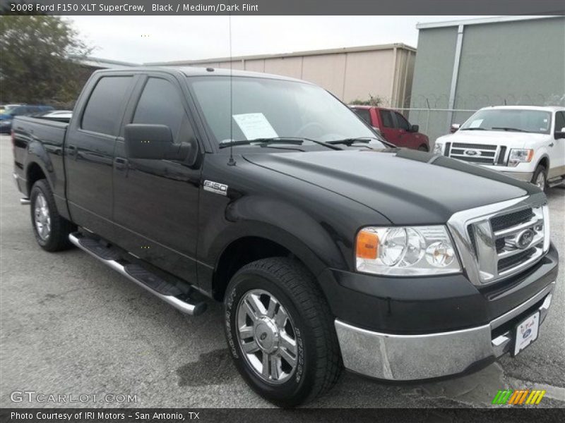 Black / Medium/Dark Flint 2008 Ford F150 XLT SuperCrew