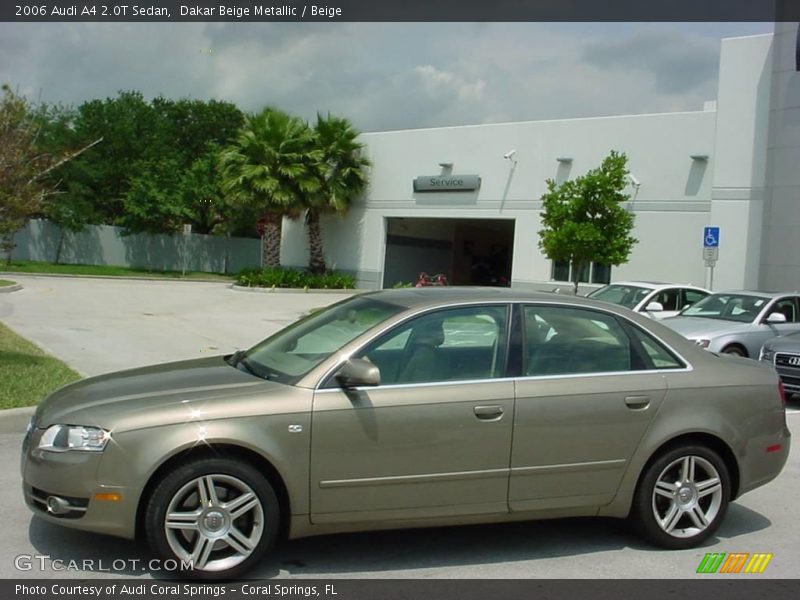Dakar Beige Metallic / Beige 2006 Audi A4 2.0T Sedan
