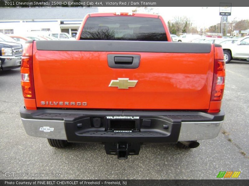 Victory Red / Dark Titanium 2011 Chevrolet Silverado 2500HD Extended Cab 4x4