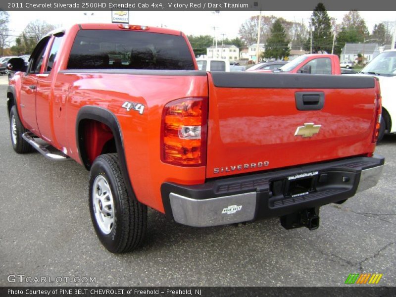 Victory Red / Dark Titanium 2011 Chevrolet Silverado 2500HD Extended Cab 4x4