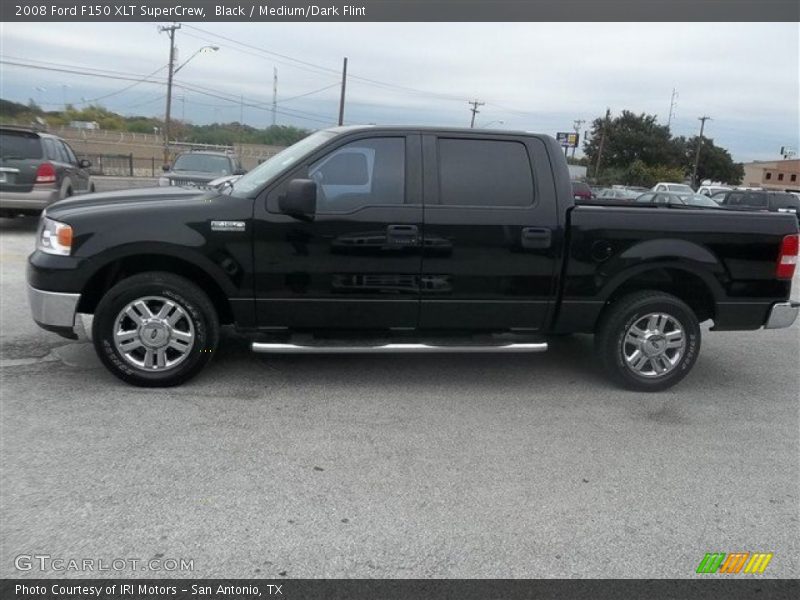Black / Medium/Dark Flint 2008 Ford F150 XLT SuperCrew