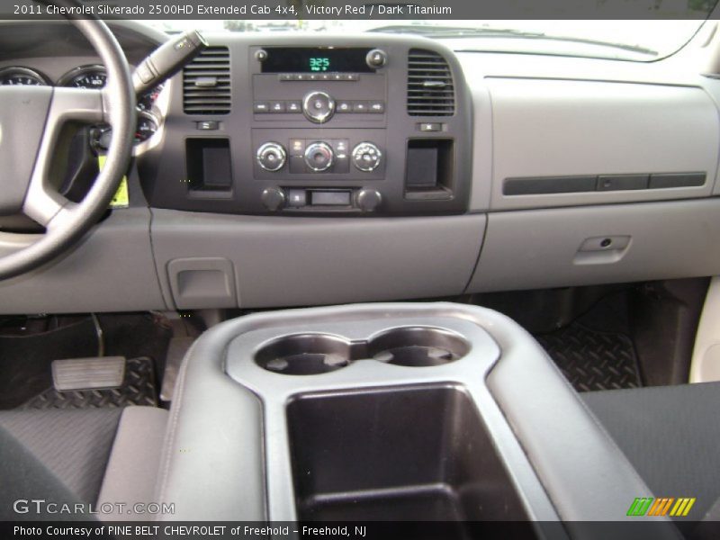 Victory Red / Dark Titanium 2011 Chevrolet Silverado 2500HD Extended Cab 4x4