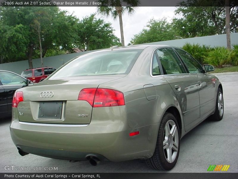 Dakar Beige Metallic / Beige 2006 Audi A4 2.0T Sedan
