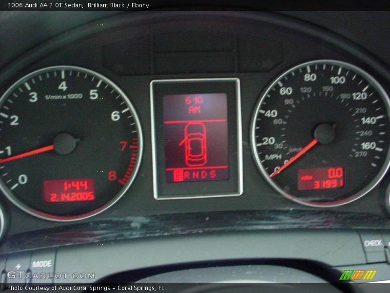 Brilliant Black / Ebony 2006 Audi A4 2.0T Sedan