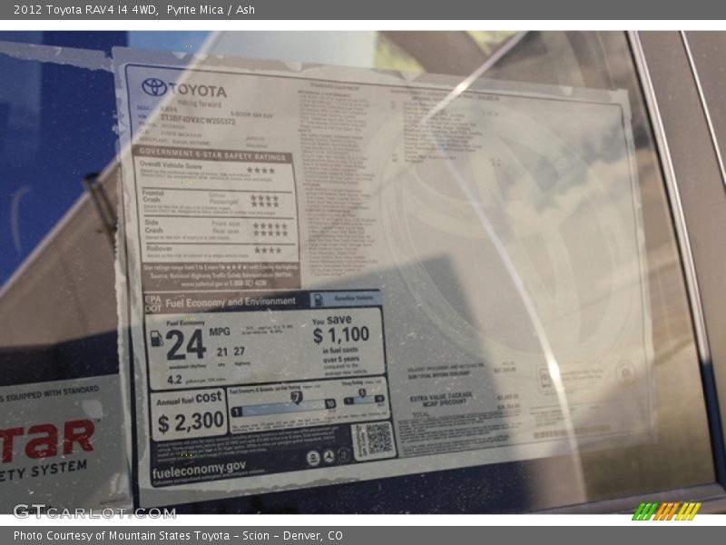 Pyrite Mica / Ash 2012 Toyota RAV4 I4 4WD