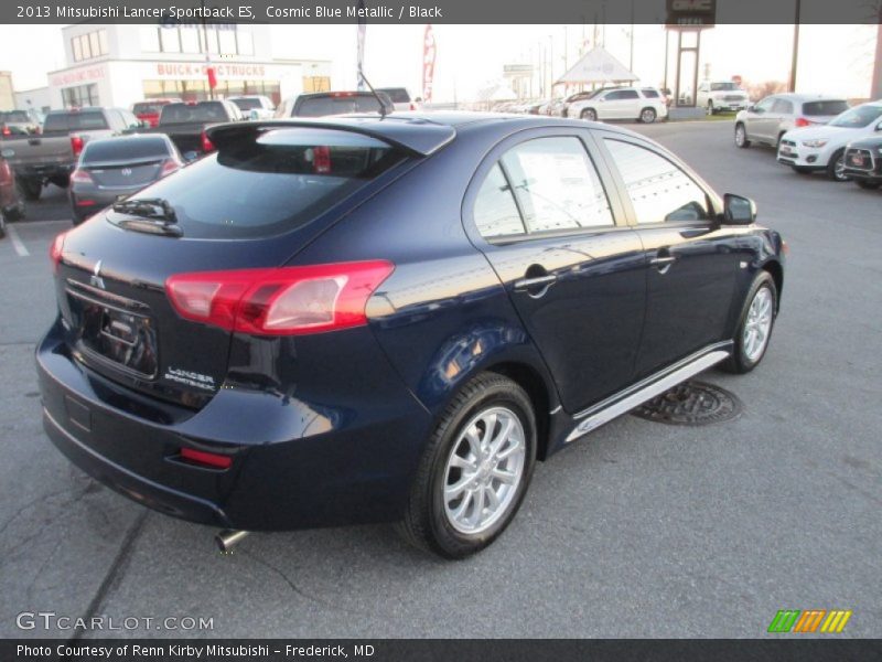 Cosmic Blue Metallic / Black 2013 Mitsubishi Lancer Sportback ES