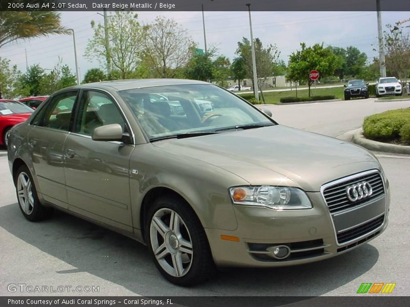 Dakar Beige Metallic / Beige 2006 Audi A4 2.0T Sedan