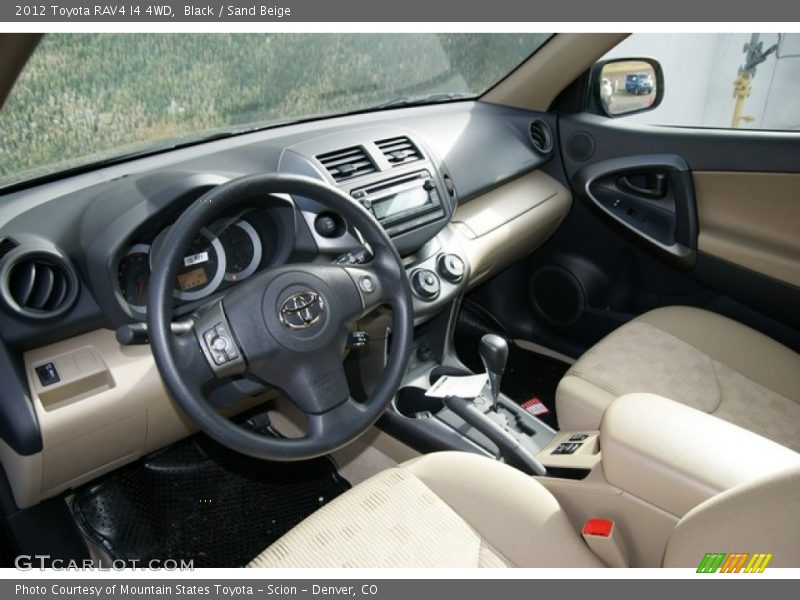 Black / Sand Beige 2012 Toyota RAV4 I4 4WD