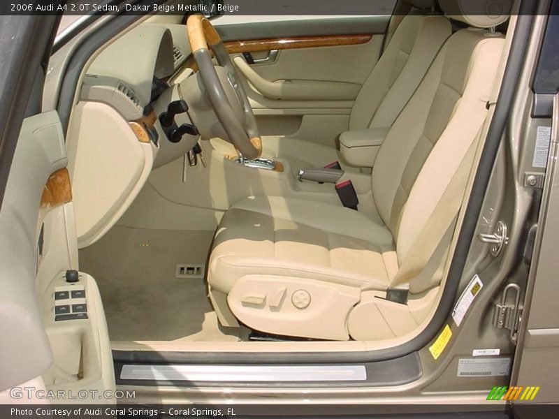 Dakar Beige Metallic / Beige 2006 Audi A4 2.0T Sedan