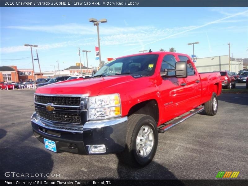 Victory Red / Ebony 2010 Chevrolet Silverado 3500HD LT Crew Cab 4x4