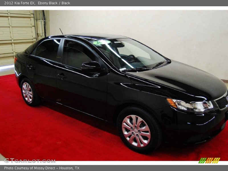 Ebony Black / Black 2012 Kia Forte EX
